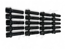 20 x alloy wheel bolts nuts lugs M14 x 1.5 17mm Hex 45mm thread Radius VW Audi