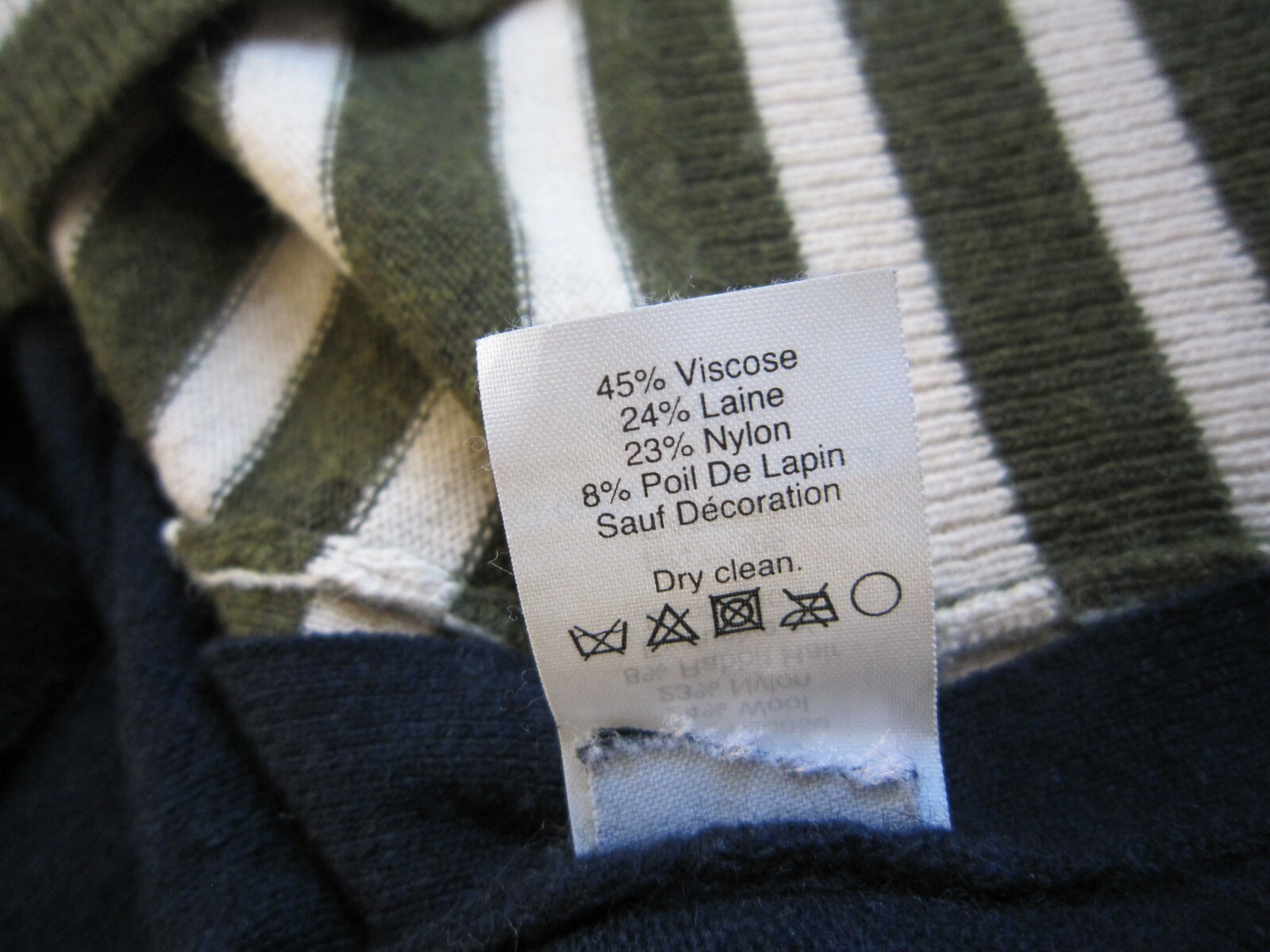 J. Crew Wool Blend Side Button Elbow Patch Stripe… - image 10