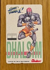 Dhalsim Street Fighter II Phone Card Japan Rare Capcom 1992