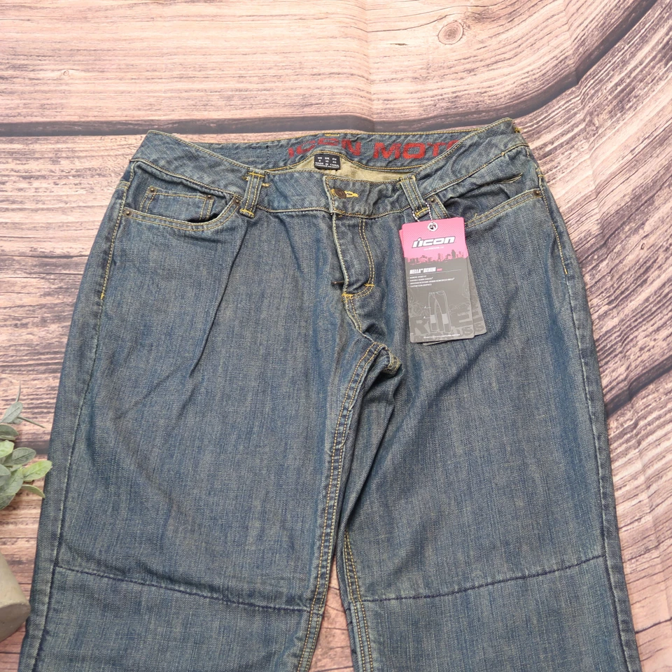 Женские спортивные штаны Icon Hella из джинсовой ткани с усиленными коленями 2823-0065 размер 8 - Изображение 2 из 4
