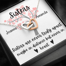 PERSONALIZED Necklace Gift for Sister - From Sister - Birthday, Mother's Day