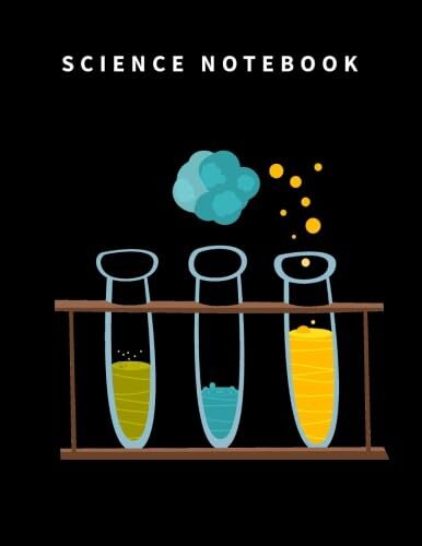 110-Page Science Notebook with Blank & Lined Pages for Notes  