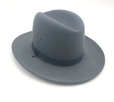 Stratton F42 Felt Self Forming Campaign Sheriff State Trooper Hat Sz 7-1/4 L.O.