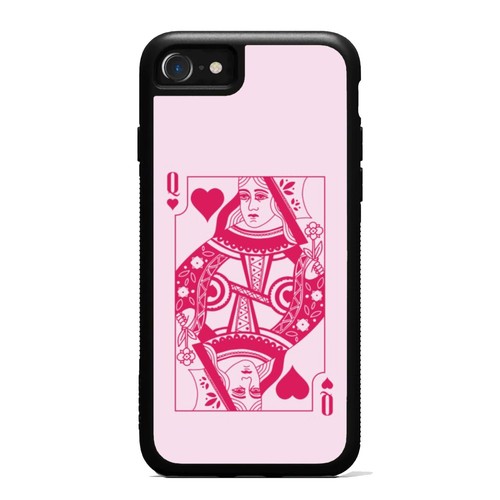 Pink Queen Hearts Card Anti scratch Cover For Apple iPhone SE 11 12 13 14 15 16 - Picture 5 of 25