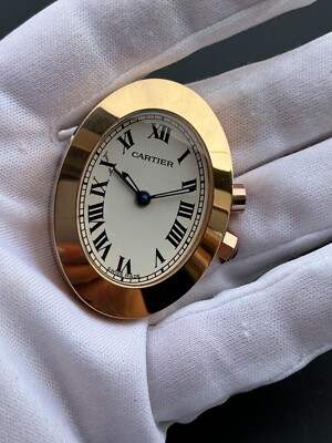 Cartier Must De Travel Alarm Quartz Watch 2752 Gold Plated Swiss