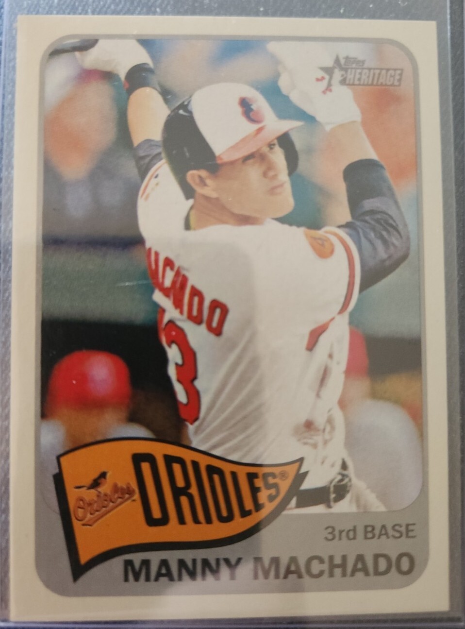 2014 Topps Heritage Manny Machado SP Action Variation #150.2 San Diego Padres