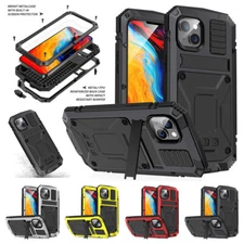 For Apple iPhone 14 Pro Max Plus Life Waterproof Rugged Armor Case Stand Cover