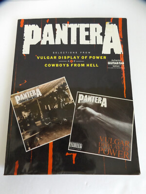 Pantera Vulgar Display of Power / Cowboys From Hell Sheet Music Book Guitar 1993