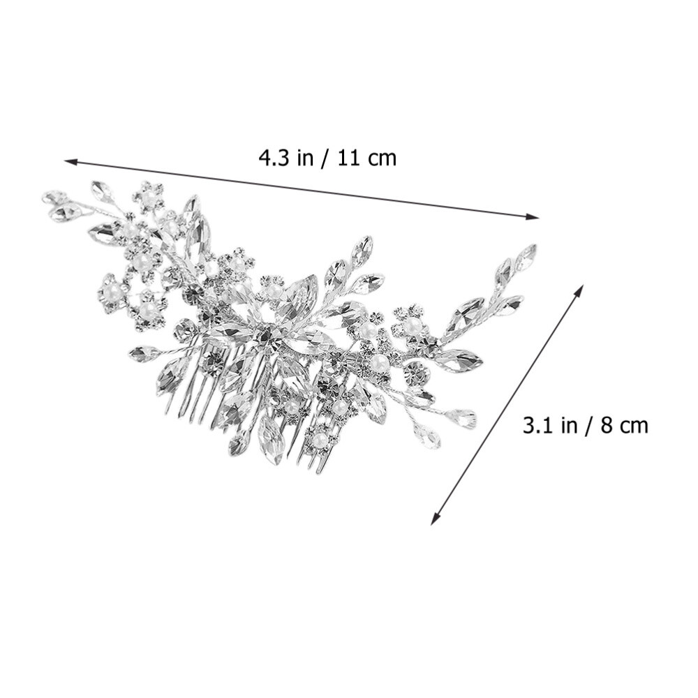 JWICOS Kleiner Prinzessinnenkamm Mit Strass – Mini-Tiara Aus Kristall, Rosa, Für Damen