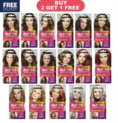 Delia Cameleo Temporary Hair Colour Shampoo Dye Sachet 40ml