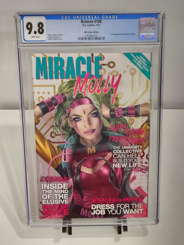 Batman #108 Natali Sanders Trade Variant CGC 9.8 1st App Miracle Molly 