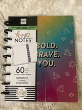 Happy Planner Medium Sketchbook W/60 Sheets-Rainbow Be Bold (BLANK PAGES)