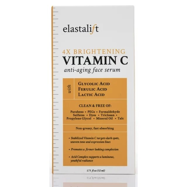 Elastalift 4X Brightening Vitamin C Antiaging Face Serum w/ Glycolic 1