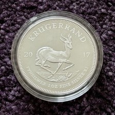 First South African 2017 Silver Proof Krugerrand Only 15000 Proof coins minted.