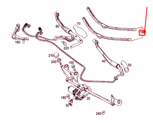 NEW MERCEDES-BENZ S C217 FRONT WIPER BLADE SET LHD A2178202000 OEM NO🇺🇸DUTIES - Picture 2 of 4
