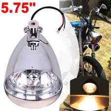 for Harley FLS Sportster Chopper Bobber 5 3/4" Chrome Bullet Tri-Bar Headlight