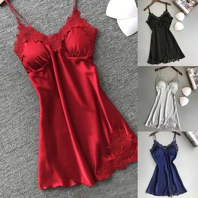 Lenceria Para Mujer Pijama Ropa de Dormir Interior Sexy Bata De Seda