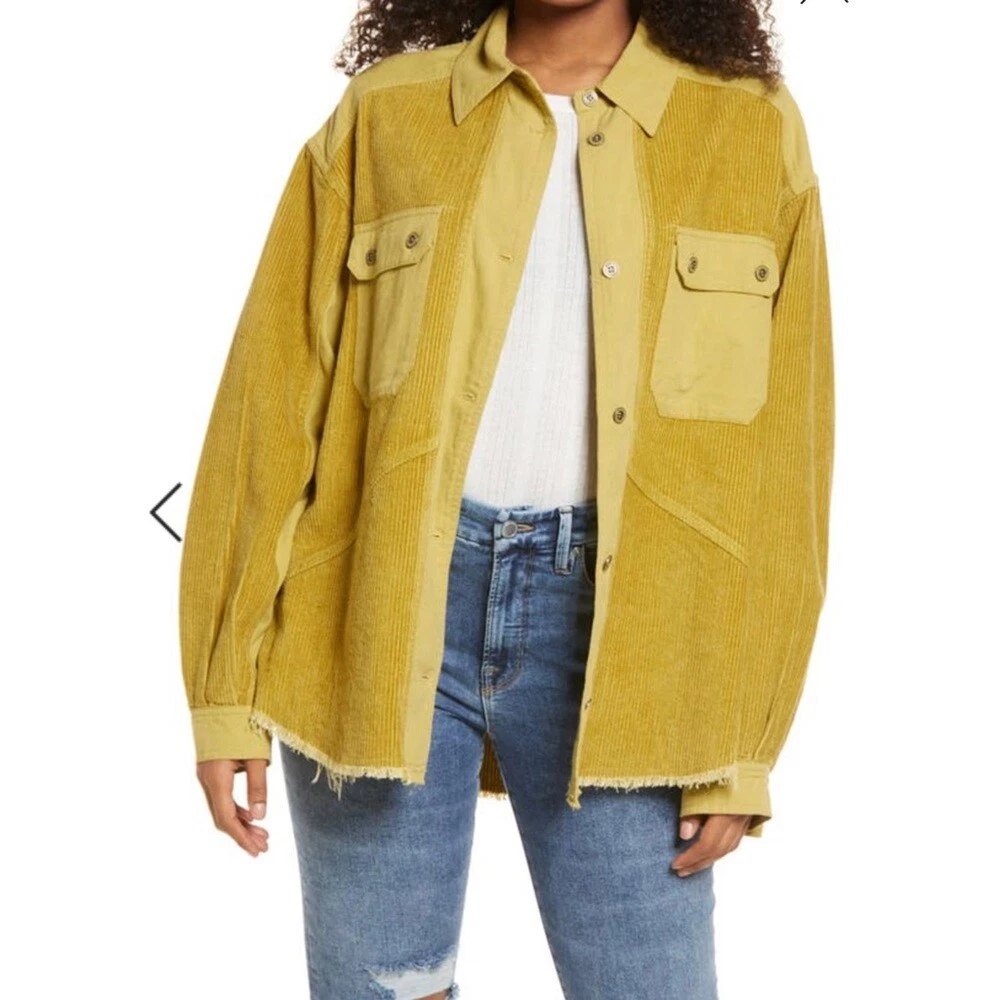 Frayed corduroy jacket sale