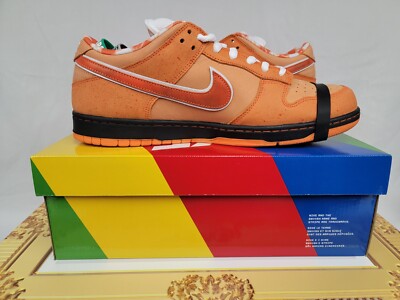 NIKE SB箱　②us10.0 Nike SB Dunk Low Concepts Orange Lobster Special Box Mens Size 14