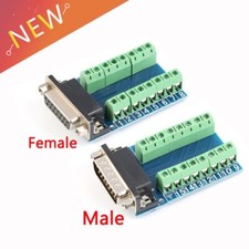 DB15 D-SUB VGA 15pin Female Male Adapter Terminal Breakout PCB Board Connector