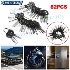 82Pcs Pin Ejector Wire Kit Extractor Auto Terminal Removal Connector Puller Tool
