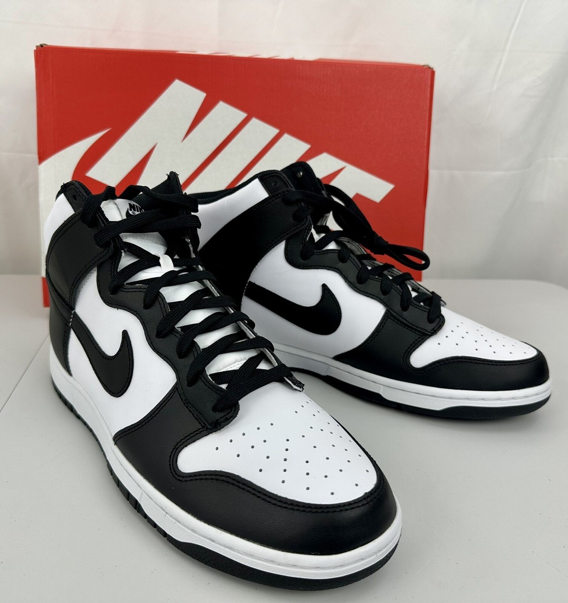 NIKE docking Foodie Black×White Size 13 US M - Nike Dunk High Retro Black White Style Code