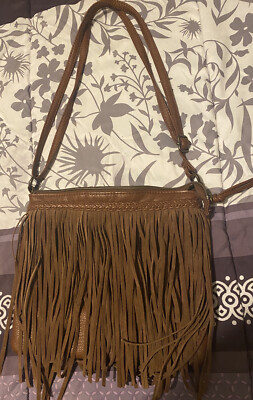 Kohls Cross Body Leather Tassel Purse
