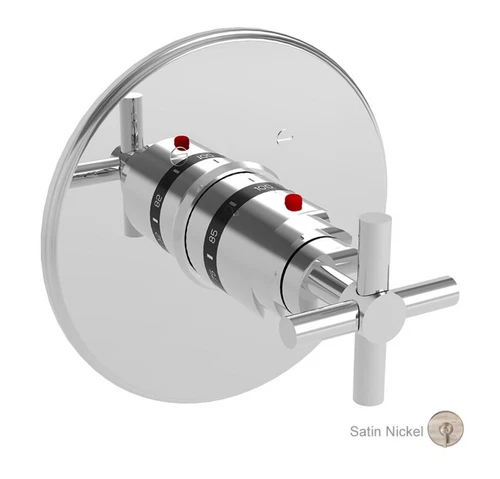 Newport Brass East Linear Thermostatic Valve Trim Only with 1.00 Cross Handles