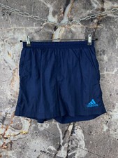 Men  s Adidas Vintage Nylon Shorts Navy Blue Size Small