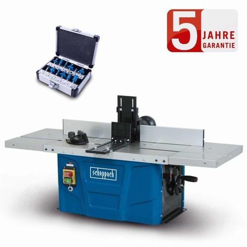 Scheppach Tischfräsmaschine HF50 Fresa da Tavolo Fresatrice 1500W 12tlg. Set