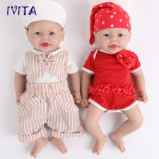 IVITA 15" Vivid Newborn Baby Doll Silicone Reborn Baby Infant Doll Gift