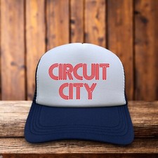 Circuit City Mens Trucker Navy Snapback Vintage Defunct Electronics Baseball Cap