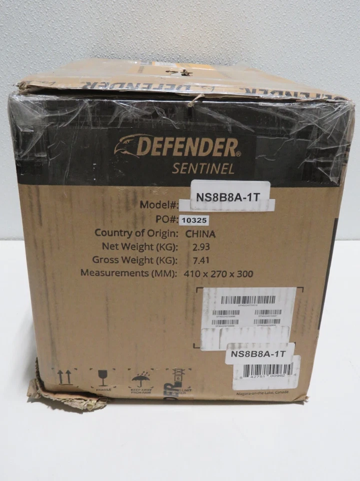 Defender Sentinel 4K Wired 8 Channel PoE NVR - 8 Cameras - 1TB (NS8B8A-1T) - Image 3 of 3