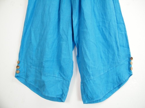 LAGENLOOK100% LINEN CROPPED PANTS IN 9 COLS SIZES :Plus:1(L) Plus 2(XL)Plus3(XXL - Picture 109 of 117