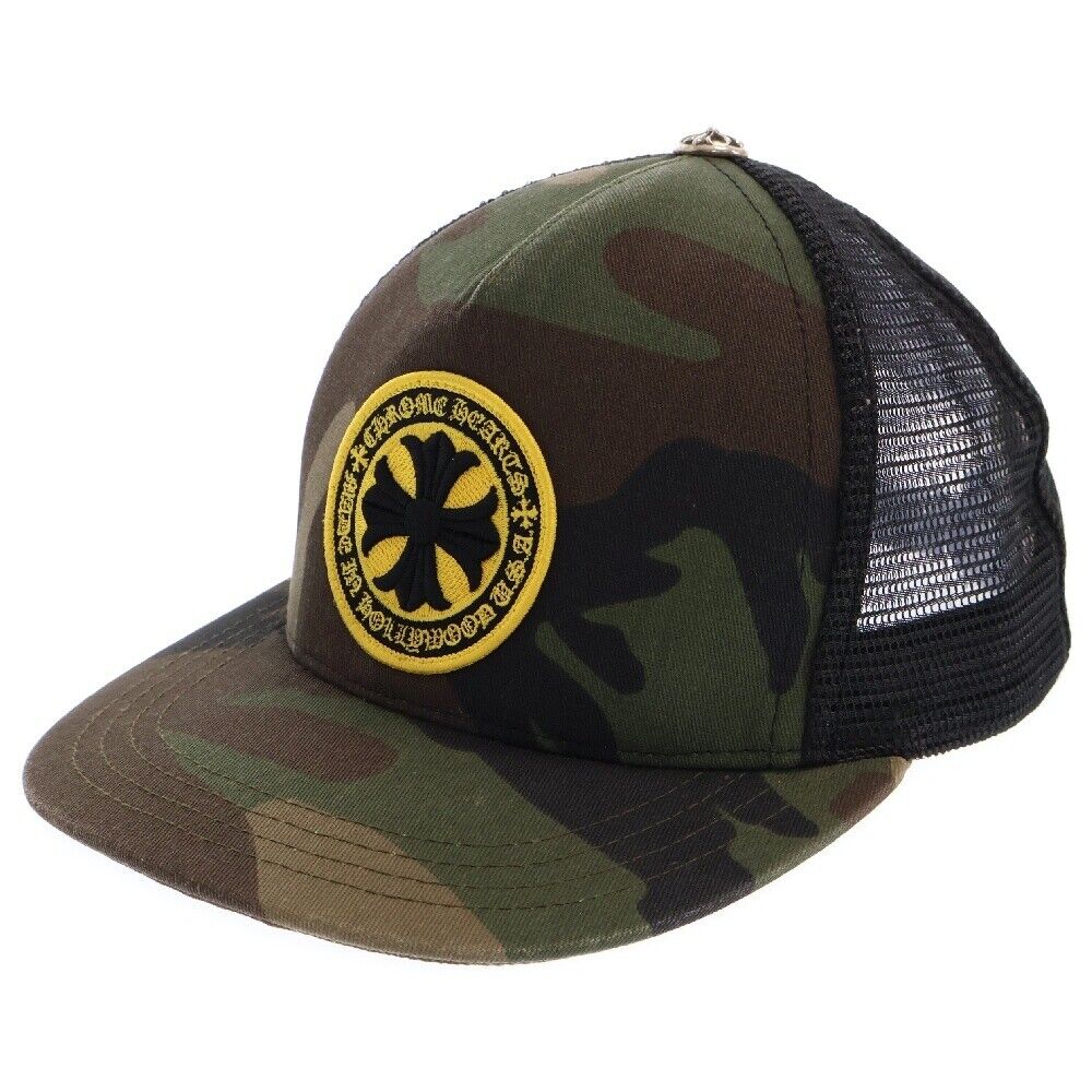 Chrome Hearts Yellow CH Plus Trucker Cap Camo Yellow CH Plus Chrome Hearts Yellow CH Plus Trucker Cap Camo Yellow CH Plus