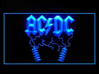 ACDC AC/DC Band Logo Beer Bar LED Neon Light Sign gift decor club pub ...