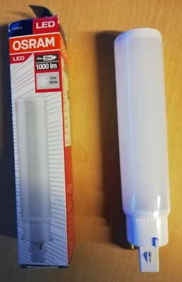 Osram Dulux D LED 10W/840EM G24d-3, 2 P, 1000 lm, 10W = 26W Cool White NEW, Original Packaging