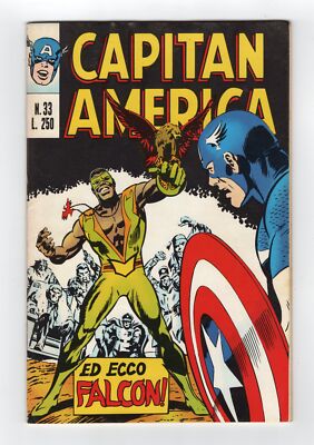 1969 MARVEL CAPTAIN AMERICA #117 & X-MEN #31 1ST FALCON & REDWING RARE KEY ITALY