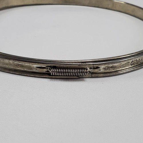 Vintage Gibbs 7" Metal Embroidery Hoop Spring Tension Cork Lined Marked - Picture 3 of 9