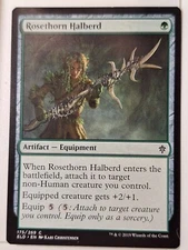 Rosethorn Halberd - Throne of Eldraine - Magic the Gathering MTG Nice!