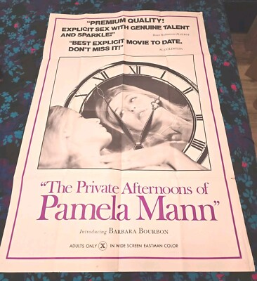 THE PRIVATE AFTERNOONS OF PAMELA MANN - ORIGINAL FOLDED POSTER - BARBARA BOURBON