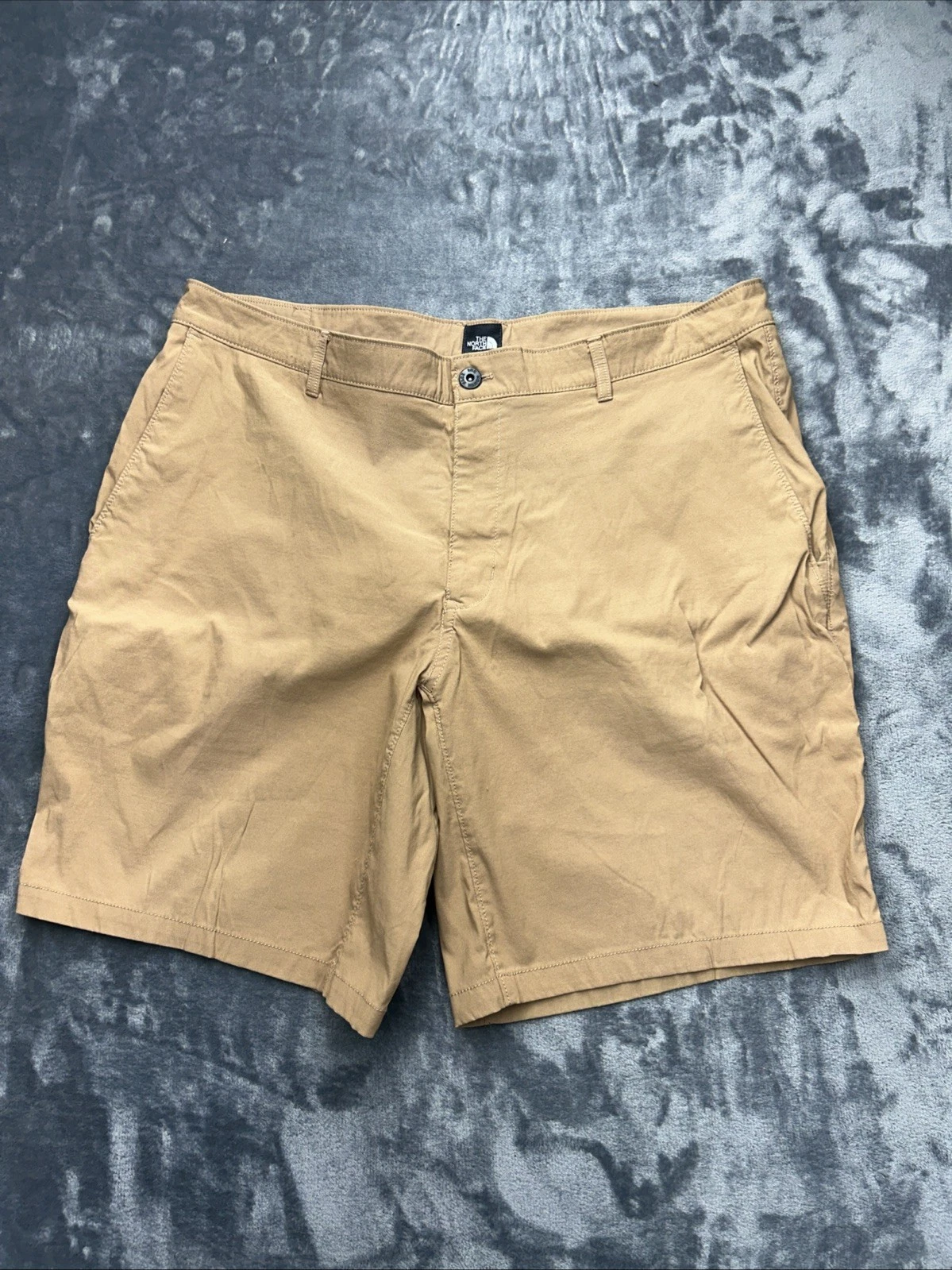 North Face Mens 38 Sprag Shorts Brown Outdoor Hiking Quick Dry Nylon 9" Inseam