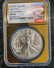 2025 (P) American Silver Eagle Privy NGC MS70 Early Releases Vegas Gold Slab