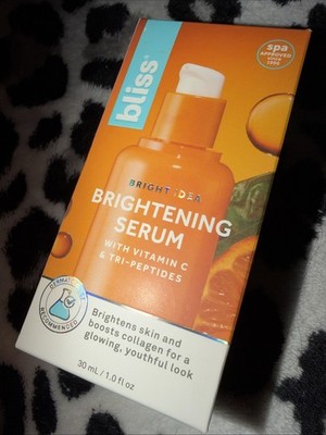 Bliss Bright Idea Brightening Serum W Vitamin C & Tri Peptides ~ 1 FL OZ New
