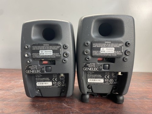 Genelec 8010A Powered Monitor Speaker Pair Set Tested Used Japan - Picture 4 of 6