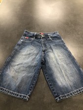 Vintage Y2K South Pole Dark Wash Blue Youth Boys Denim Shorts Size 20 Skater