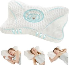 Cervical Neck Pillow, Ergonomic Memory Foam Pillow for Neck Pain Relief