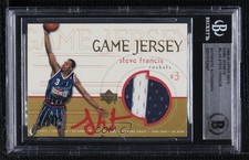 BAS 1999-00 Upper Deck Game Jersey Steve Francis #GJ43 BGS Authentic Auto 3c7