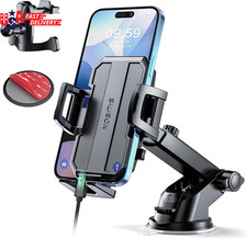 Upgraded 3-In-1 Car Phone Holder Mount Powerful Suction Phone Mount for Car Da