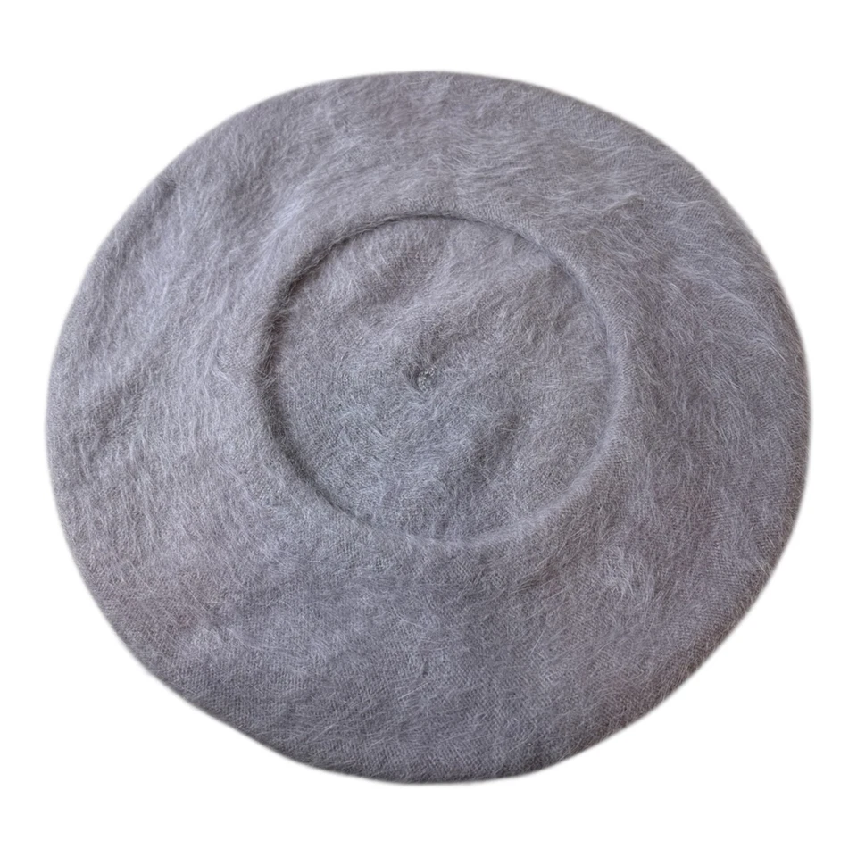 Chapéu boina Parkhurst cinza angorá mistura lã de cordeiro coelho feito no Canadá inverno - Imagem 3 de 4